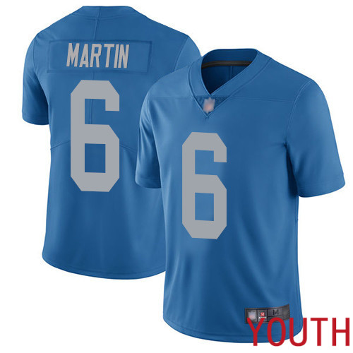 Detroit Lions Limited Blue Youth Sam Martin Alternate Jersey NFL Football #6 Vapor Untouchable->women nfl jersey->Women Jersey